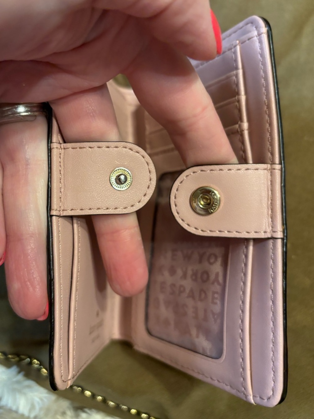 kate♠️spade pink pebbled leather wallet - Picture 6 of 16